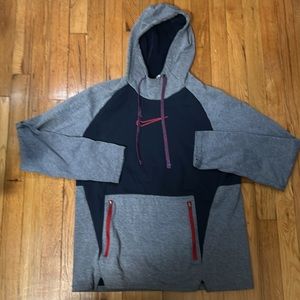 Men’s Nike Size Medium Blue and Gray Hooded Sweatshirt